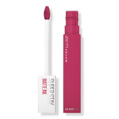 SuperStay Matte Ink Lip Color - SUPER STAY MATTE INK PATHFINDERBenefitsSmooth matte finish lasts all dayFeatures a unique arrow tip that provides a precise applicationAvailable in a range of rich, saturated shades - SuperStay Matte Ink Lip Color Maybelline Matte Ink, Lipstick Remover, Lipstick Maybelline, Maybelline Superstay Matte Ink, Maybelline Cosmetics, Fashion Infographic, Maybelline Superstay, Bottom Lip, Maybelline Super Stay