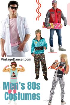 men's 80s costumes from vintage dancer com