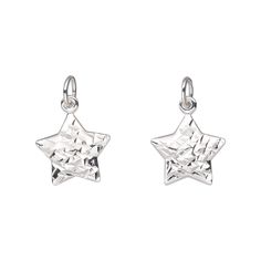 Well-polished sterling silver charm for adding embellishment to jewelry items. Jumpring included. Charm has an anti-tarnish coating. Sterling Silver Star Of David Charms Jewelry, Silver Star Of David Jewelry With Charms, Silver Dangle Charm Necklace With Star Charm, Silver Star Of David Charm Jewelry, Sterling Silver Star-shaped Charms, Sterling Silver Star-shaped Jewelry, Silver Sterling Silver Star Charms, Silver Star Sterling Silver Charms, Silver Star-shaped Sterling Silver Charms