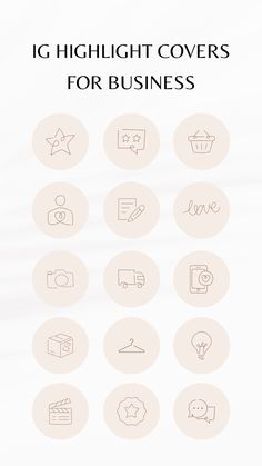 30 Business Instagram Highlight Covers | Beige and Brown Aesthetic Highlight Icons | Highlight Covers for Online Store Brown Aesthetic Instagram, Beige And Brown Aesthetic, Pink Logo Design, Beige Highlights, Small Business Instagram, Business Clothes, Business Instagram, Instagram Branding