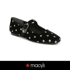 in stock Mary Jane Ballet Flats, White Studs, Black Ballet Flats, Black Polka Dot, Womens Flats, Mary Janes, Ballet Flats, Polka Dot, Polka Dots