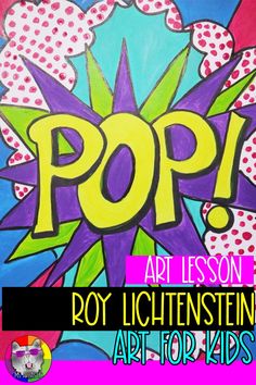 an art project with pop written on it and the words, joy lightstend at top