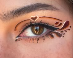 @usually_graphic IG Graphic Liner With Glasses, Fall Eyeliner Looks, Checkered Eyeliner, Thanksgiving Eyeliner, Cute Graphic Eyeliner, Funky Eyeliner, Colorful Graphic Liner, Graphic Eye Makeup, Graphic Liner Ideas