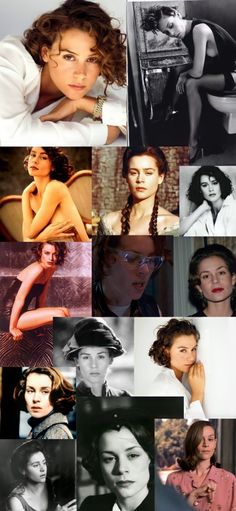 many different pictures of women in black and white