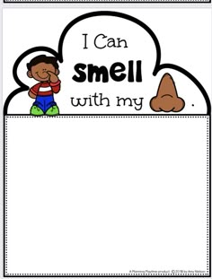 i can smell with my pocket book for kids to read and practice their language skills