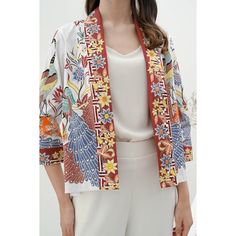 (Free Shipping for Min. Purchase $200 and Free Gift) Please make sure to read the description & our policy before checking out. This batik outer / blazer is made from cotton fabric. The outer has been handcrafted using traditional techniques. The result is a beautiful piece of clothing that will last for years to come. This blazer is perfect for casual wear or as office attire. - Unique design - Soft and comfortable Our Measurements for This Product: Chest Circumference: 100cm Body Length: 57cm Cotton Batik Print Kimono For Spring, Spring Cotton Kimono With Batik Print, Casual Batik Print Outerwear For Spring, Casual Spring Outerwear With Batik Print, Blazer Tenun Ikat, Ikat Blazer Women, Outer Blazer, Cardigan Batik Blazers, Outer Batik Long