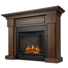 an image of a fireplace that is in the middle of it's mantles