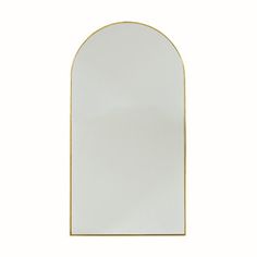 an arched mirror on a white background