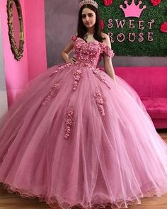 Hot Pink Quinceanera Dresses, Sweet 16 Party Dress, Robes Quinceanera, Burgundy Quinceanera Dresses, Purple Quinceanera Dresses, 3d Applique, Green Wedding Dresses, 15 Dresses Quinceanera, Tulle Balls