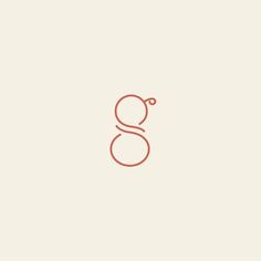 the letter g is made up of lines and dots on a beige background with an orange outline