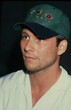 Brand Loyalty: Please Take in the Exquisite Beauty of Christian Slater's Baseball Cap Collection | GQ Cap Styles Men, Dad Hat Outfits Men, Men’s Caps, Cap For Men Style, Baseball Cap Reference, Baseball Hat Outfit Men, Head In Different Angles, Dj Branding, Caps For Men Style