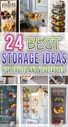 24 best storage ideas for fruits and vegetables