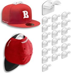 PRICES MAY VARY. Double Your Hat Display Options with the Revolutionary 2-in-1 Hat Hook- Uniquely patented design allows you to display your baseball caps in 2 distinct ways. You can effortlessly hang them by their adjustable straps or proudly show off your favorite teams and brands on the front by hanging from the button - a feature not seen in other wall hat racks for baseball caps. Easy to Install & Use - The stick on baseball hat organizer for wall is designed to make organizing your collect Baseball Hat Display, Baseball Hat Holder, Boys Bedroom Accessories, Wall Hat Racks, Display Hooks, Cap Rack, Hat Organizer, Wall Hats, Amazon Orders