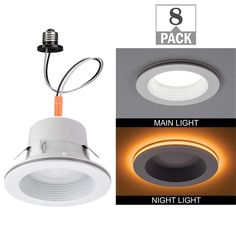 three different types of recess lighting