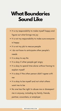 Boundaries are limits that bring order to our world. We initially learn boundaries from our parents or caretakers. We learn how to apply boundaries to our lives by watching the way our parents and caretakers apply boundaries to theirs. As we move through childhood stages of development, our boundaries develop in a healthy manner. If our parents have a weak boundary system, chances are that we will too. Boundary Setting With Parents, How To Have Boundaries, Good Boundaries To Have, Parental Boundaries, Having Boundaries, Emotional Boundaries, A Course In Miracles