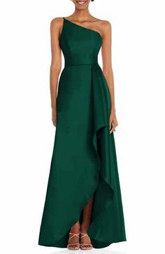 After Six Sleeveless Satin Faux Wrap Gown | Nordstrom Tamara Mowry, Dessy Collection, Mother Of Bride Dresses, One Shoulder Gown, Mother Of Groom Dresses, Infinity Dress, Column Gown, Mother Of Groom, Dress Order