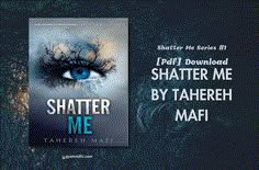 the cover of shattered me by tahereh mafi with an eye in the background