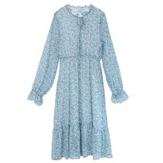 welcome to sonicelife official store!! A Line Dress Long Sleeve, Chiffon Dress Floral, Chiffon Ruffle Dress, Long Sleeve Fashion, Chiffon Ruffle, Sleeve Fashion, Autumn Fashion Casual, Line Dress, Denim Jacket Women