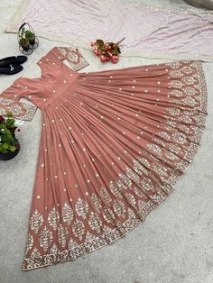 ETHNIC NEW PARTY STYLE GOWN WITH DESIGNER DUPATTA FOR RECEPTION WEAR & WOMEN Reception Wear Women, Designer Dupatta, Indian Wedding Gowns, Readymade Salwar Kameez, Sleeve Gown, Heavy Embroidery, Sequence Work, Indian Wedding Outfits, Party Style