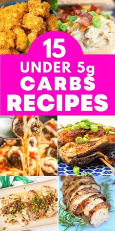 15 under 5 carbs recipes