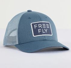 Ideal for any activity, this all-season snapback features a classic trucker style with front patch detailing and mesh backing. Product Features Structured, 6-panel design Medium crown profile Mesh back Snapback closure Slate Blue, Home Free, Panel Design, Trucker Hat, Product Features, Crown, Mesh, Hats, Green