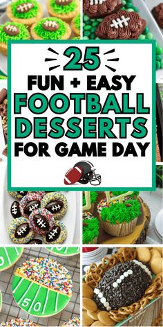 25 fun and easy football desserts for game day