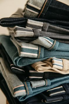 Japanese Denim. American Built. Salvage Denim, Sasson Jeans, Textured Pants, Denim And Boots, Selvage Denim, Japanese Selvedge Denim, Selvedge Denim Jeans, Denim Sneakers