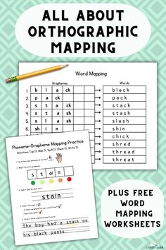 the worksheet for all about orthogramic mapping is shown