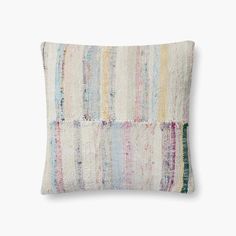 a multicolored pillow on a white background