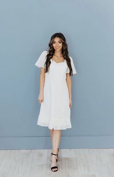 Bianca eggshell lace modest midi dress Lace Trim Midi Dress For Brunch, Fitted Midi Dress With Lace Trim, Modest Spring Dresses With Lace Trim, Spring Modest Dress With Lace Trim, Cream Tea-length Midi Dress, Modest Lace Trim Summer Dress, Chic Lace Midi Dress With Square Neck, Modest Summer Dresses With Lace Trim, Lace Midi Maxi Dress For Brunch