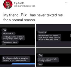 two texts that are being shared to someone on their cell phone, and one has an image of a demon