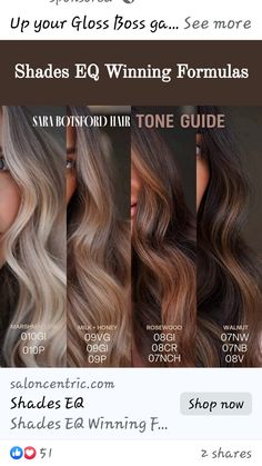 Color Sync Formulas, Honey Blonde Toner Formula, Hair Toner Formulas, Brunette Formulas, Toning Formulas, Haircolor Formulas, Bayalage Highlights, Hairstylist Tips