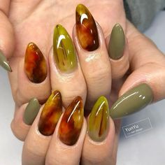 Her Nails, Fall Nail Art, Fire Nails, Dream Nails, Minimalist Nails, Pretty Acrylic Nails, Dope Nails