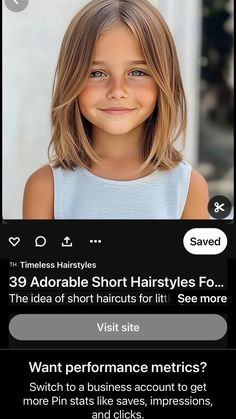 Girls Chin Length Haircut Kids, Kids Haircut Girls Short, Shoulder Length Girls Hair Kids, Bob Haircut Girls Little Kids, Shoulder Length Hair For Girls Little, Girls Lob Haircut Kids, Haircut For 5 Year Girl