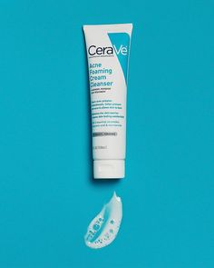 Acne Foaming Cream Cleanser | Benzoyl Peroxide Treatment | CeraVe Benzoyl Peroxide Cleanser, Cera Ve, Acne Cleanser, Acne Cream