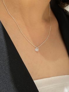 Editor's NotesIt's a necklace designed with luxurious Swarovski. It is simple, calm, and clean with a design that is easy to wear for a daily look.- To emphasize neck line- Goes well with any outfits- Aesthetic- Simple but point item- Clear and glitteringMeasurements(in.)- Size: 16.14 + 2.16 in.Composition & Care- Silver 925, SwarovskyDesigner- by Primaute Swarovski Necklace Aesthetic, Necklace Aesthetic, Swarovski Necklace, A Necklace, Daily Look, Outfits Aesthetic, Necklace Designs, Twinkle Twinkle, Silver 925