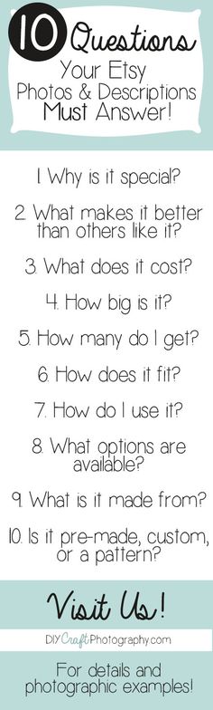 the ten questions for photographers to ask