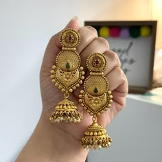 TEMPLE JHUMKA Kemp Ruby Stones Jhumka Earrings/Light weight /Antique Gold Finish/Indian Jewelry/desi jewelry / indian jhumkas Jhumka Designs Antiques, Bollywood Jhumkas With Peacock Design For Rituals, Festive Peacock Design Jhumkas For Rituals, Navratri Peacock Design Jhumkas For Rituals, Navratri Jhumkas With Peacock Design For Rituals, Navratri Rituals Peacock Design Jhumkas, Diwali Temple Jewelry Jhumkas For Rituals, Temple Jewelry Jhumkas With Tilla For Rituals, Temple Jewelry Jhumkas For Navratri Rituals