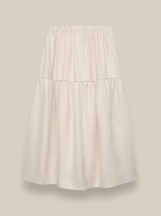 Women's Ceramic White Linen Skirt Linen Flowy Skirt For Vacation, Flowy Linen Skirt For Vacation, Linen Skirt With Elastic Waistband For Day Out, Vacation Linen Skirt With Elastic Waistband, Relaxed Linen Maxi Skirt For Vacation, Casual Linen Skirt For Vacation, Spring Linen Daywear Skirt, Linen Skirt With Elastic Waistband For Daywear, Summer Linen Relaxed Skirt