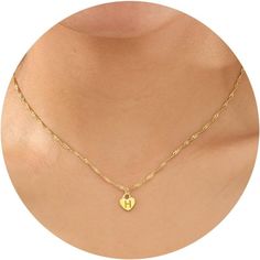 Discover the charm of our Tiny Heart Initial Pendant Necklace, a piece that combines personal significance with timeless elegance. Crafted to complement any attire, this necklace makes for a perfect gift or a lovely treat for yourself." ✦ MATERIALS & DESIGN ✦ Pendant Perfection: The heart initial pendant, measuring 10mm x 12mm, is beautifully crafted with 18K gold plated over stainless steel, ensuring durability and a radiant finish. Versatile Chain: Accompanied by a 2-inch extender, our chains Initial Gold Necklace, Initial Tag Necklace, Gold Necklace Dainty, Elegant Gift Wrapping, Necklace Mom, Heart Letter, Engraved Initials, Initial Necklace Gold, Initial Pendant Necklace