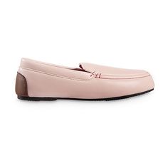 You�ll love wearing these Isotoner women�s moccasin slippers when it�s cold out for a chic, cozy finishing touch to your looks. Made from polished faux leather with a faux fur lining, these flat slip-on shoes will pair perfectly with slim-leg jeans or pants and a sweater.Features: CushionedClosure Type: Slip-OnBase Material: 100% Faux LeatherUpper/Outer Base Material: 100% PolyuretheneShoe Lining Material: Faux FurSole Material Content: 100% Thermoplastic-RubberCountry of Origin: Imported Pink Leather Casual Slippers, Casual Pink Leather Slippers, Slippers Brown, Moccasin Slippers, Moccasins Slippers, Slim Leg, Slim Legs, Moccasins, Slip On Shoes