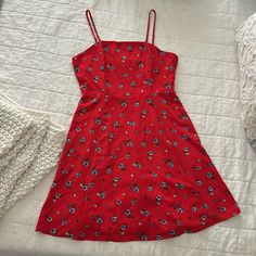 Super Pretty Altar’d State Red Floral Sundress. A-Line Style Sundress With Pretty Red, And Blue Floral Material. Would Love To Keep But Runs A Little Small In The Waist. Zip Up Back And Skinny Adjustable Straps. Brand New With Tags. Size Small. Red A-line Floral Dress For Summer, Casual Red A-line Mini Dress, Red A-line Dress For Brunch, Fitted Red Sundress, Casual Red Dresses For Dress Down Occasions, Red Floral Print Knee-length Dress, Red A-line Mini Dress Lined, Red Knee-length Dress With Floral Print, Red A-line Mini Dress With Lining