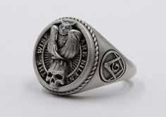 The Wise Are Silent Masonic Ring, Freemason Ring, Master, Masonry Signet Ring, Free Mason Ring, Silver Mason Jewelry, Freemason Jewelry   ✦ Jewelry Details ✦ * Material: 925 Sterling Silver * Front Dimensions: * Weight: 19-20 grams * Finish: Oxidized, Polished, Gold, Rose Gold * Stamp: 925 * Available sizes; 5 US to 15 US. Contact me if you're expecting to buy another size! * Ideal for daily use with an oxidized finish on 925 sterling silver, which makes details more attractive and eye-catching! Masonic Rings Jewelry, Masonic Tattoos, Mason Ring, Freemason Ring, Free Mason, Ring Master, Masonic Jewelry, Masonic Ring, Jewelry Details