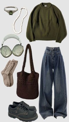 Stile Hijab, Downtown Outfits, Earthy Outfits, Estilo Hippie, Cool Ideas, 가을 패션, Mode Vintage, Casual Style Outfits