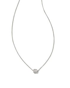 Crafted with 360 degrees of brilliant white barrel diamonds, this stunning pendant necklace is simple yet sophisticated and designed to treasure for a lifetime. Wear the Stella 14k White Gold Pendant Necklace on its own for a classically tasteful look, or pair with delicate strands to create elevated layers. 

 We have taken steps to ensure that, when applicable, our diamonds are conflict free by requiring our suppliers to comply with the Kimberley Process. Classic Diamond White Pendant Necklace, Classic White Diamond Pendant Necklace, White Diamond Necklace With Box Chain, White Diamond Accent Pendant Necklace, Diamond White Brilliant Cut Pendant Necklace, Hallmarked Diamond White Pendant Necklace, White Gold Pendant Necklace, Gold Band Ring, Yellow Gold Pendants