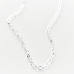 Silver Chain Link Necklace, Choker Simple, Chain Link Necklace Silver, Sterling Silver Choker, Silver Necklaces Women, Layered Necklaces Silver, Silver Chain Style, Silver Choker, Chain Choker Necklace