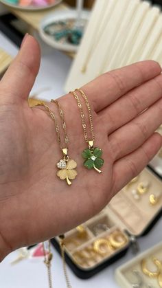 18k Gold Filled Necklace, Gold Filled Jewelry, Protection Jewelry, Good Luck Jewelry, Clover Necklace, Four Leaf Necklace 4 Leaf Clover Necklace, Luck Necklace, Lucky Charm Necklace, Good Luck Necklace, Clover Jewelry, Four Leaf Clover Necklace, Clover Necklace, Necklace Green, Jade Necklace