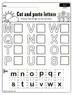 a printable worksheet with letters and numbers to help kids learn the alphabet