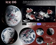 an image of the earth from space showing different areas and their surface, including ice 6