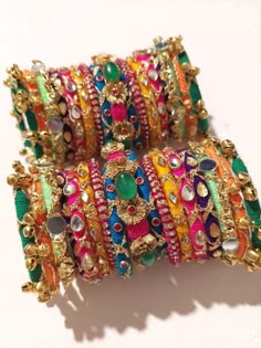 Diwali Jewellery, Navratri Collection, Jewellery Bangles, Fabric Jewellery, Handmade Clay Jewelry